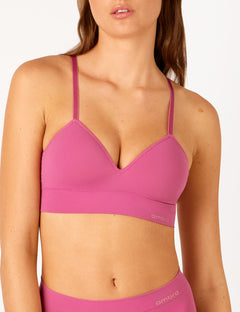 Bondi Bare Padded Longline Bra - Raspberry
