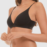 Bondi Bare Contour Wirefree Bra - Black - Ambra Corporation 