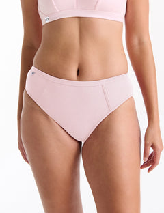 Refined Rib Skimpy Hi Cut - Shell