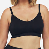Curvesque Support Wirefree Bra- Black
