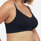 Curvesque Support Wirefree Bra- Black
