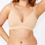 Bare Essentials Recycled Nylon Moulded Wirefree Bra - Rose Beige
