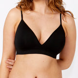 Bare Essentials Recycled Nylon Moulded Wirefree Bra - Black