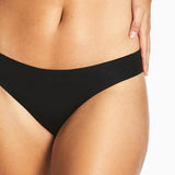 Perfect Cut Cotton Bikini - Black