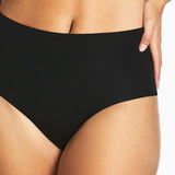 Perfect Cut Cotton Full Brief - Black