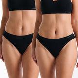 Purebasics Bikini Brief 2 Pack - Black