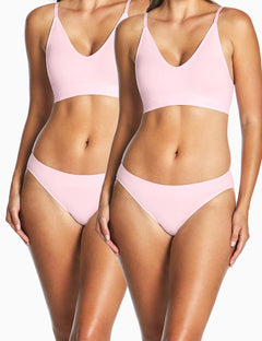 Purebasics Seamless Bikini Brief 2 Pack - Chiffon