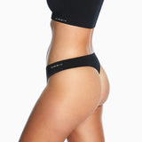 Purebasics Modal Seamless G-String 2 Pack - Black