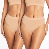 Purebasics Midi Brief 2 Pack - Nude