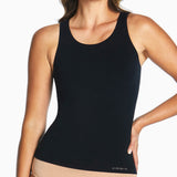 Purebasics Modal Seamless Shelf Bra Tank - Black