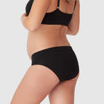 Bamboo Maternity Under Bump Brief - Charcoal Marle - Ambra Corporation 