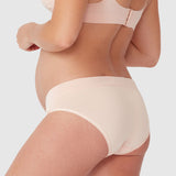 Bamboo Maternity Under Bump Brief - Putty Pink - Ambra Corporation 