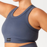 Charcoal Ambra Smooth Rib Crop side