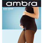 Baby Bump Sheer Pantyhose in Black