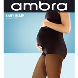 Baby Bump Sheer Pantyhose in Black