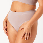 Mushroom Bondi Bare Hi Cut side