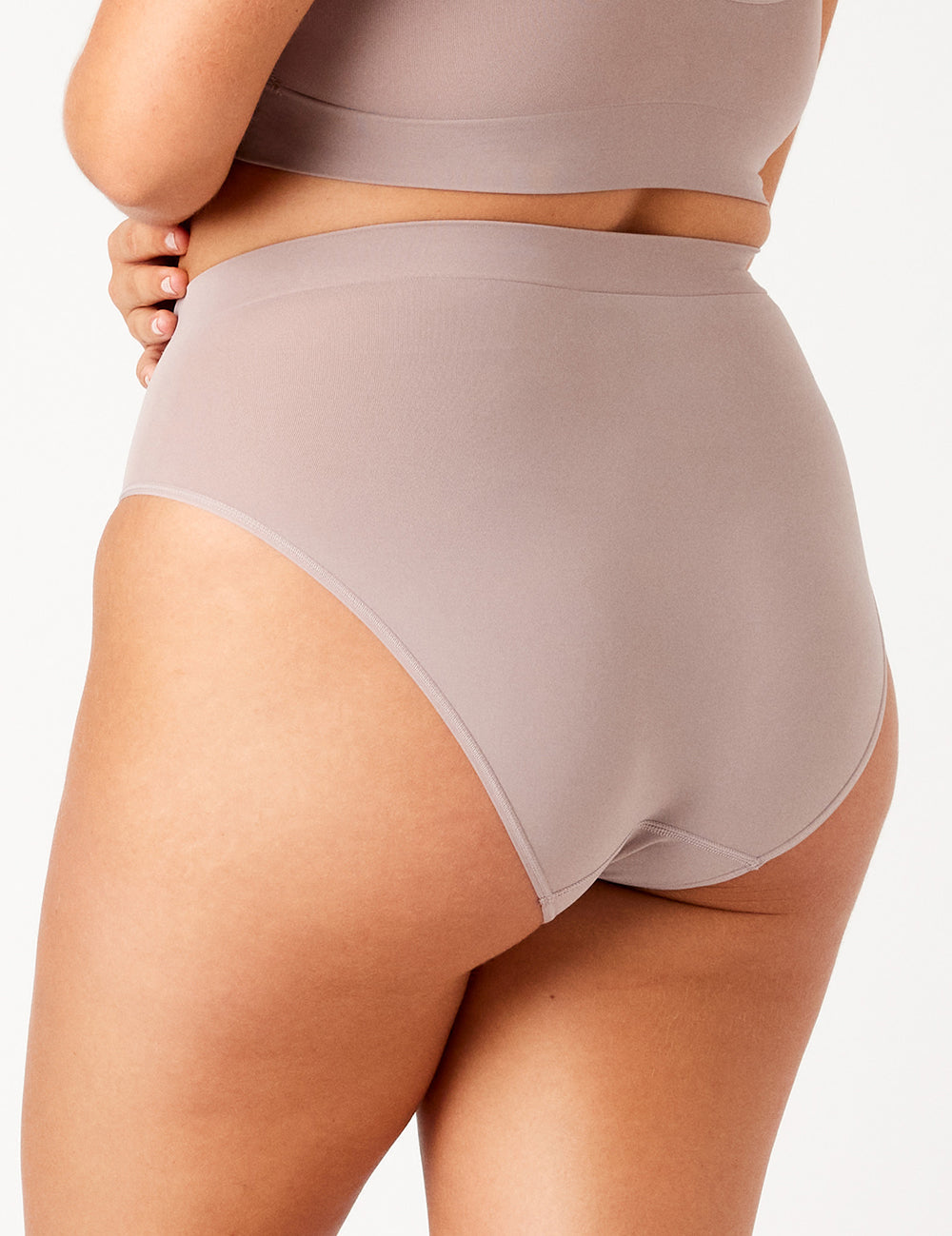 Mushroom Bondi Bare Hi Cut back