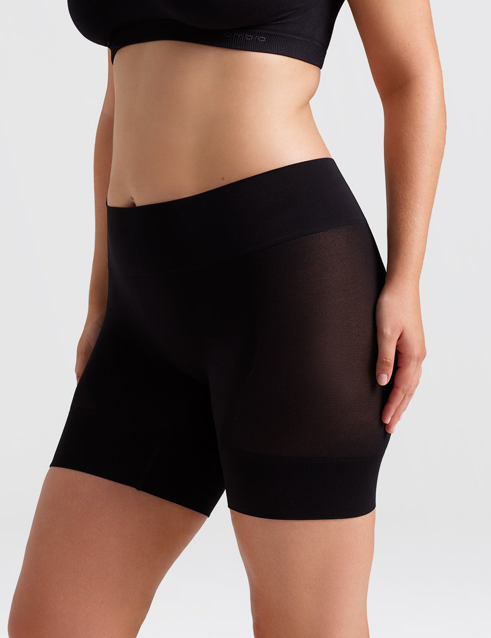 Curvesque Anti Chafing Short - Black - Ambra Corporation 
