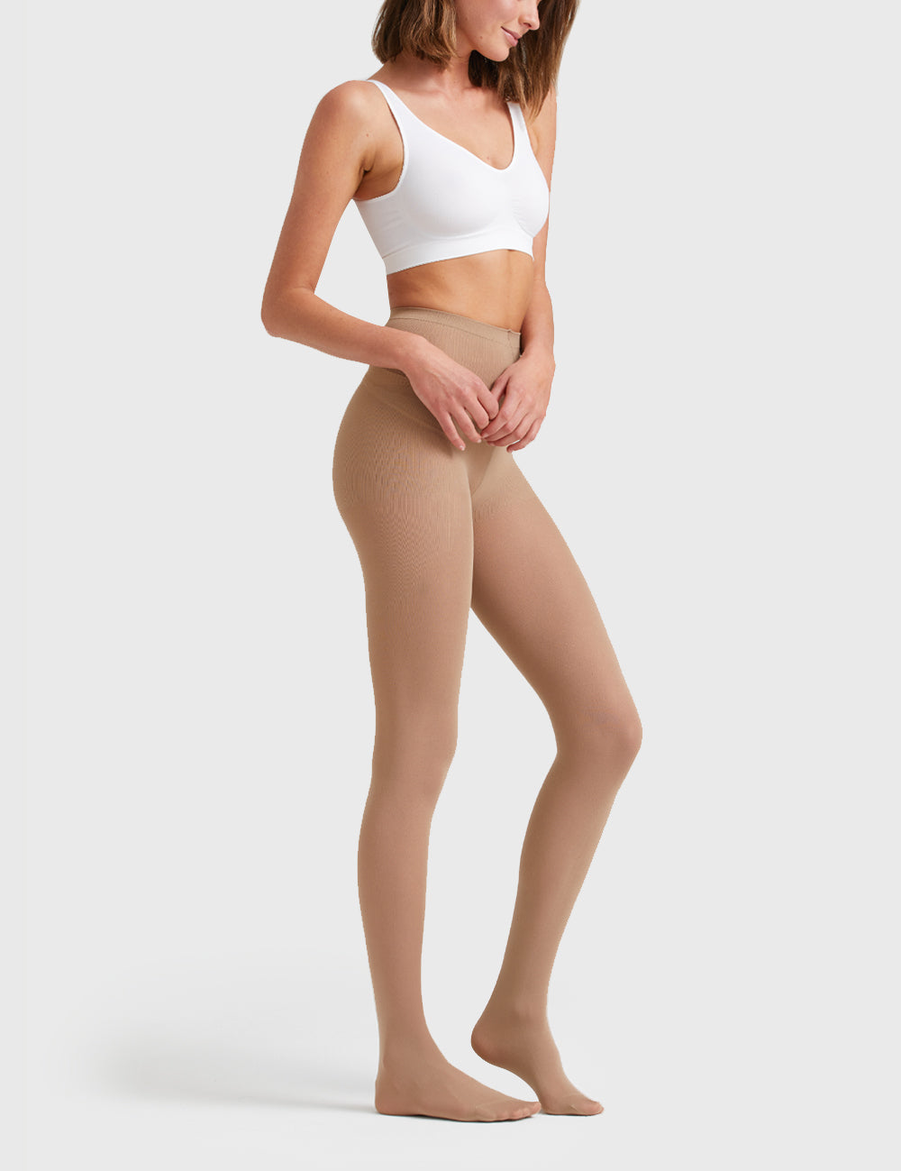Hipster School Tight 70 Denier - Natural - Ambra Corporation 