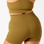 Khaki Ambra Rib It Up Short back