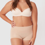 2 Pack Seamless Smoothies Shortie - Rose Beige - Ambra Corporation 