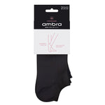Organic Cotton Mesh Low Cut 2 Pack - Taupe/Black - Ambra Corporation 