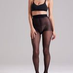 Biodegradable 20 Denier Sheer Pantyhose- Black