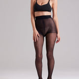 Biodegradable 20 Denier Sheer Pantyhose- Black