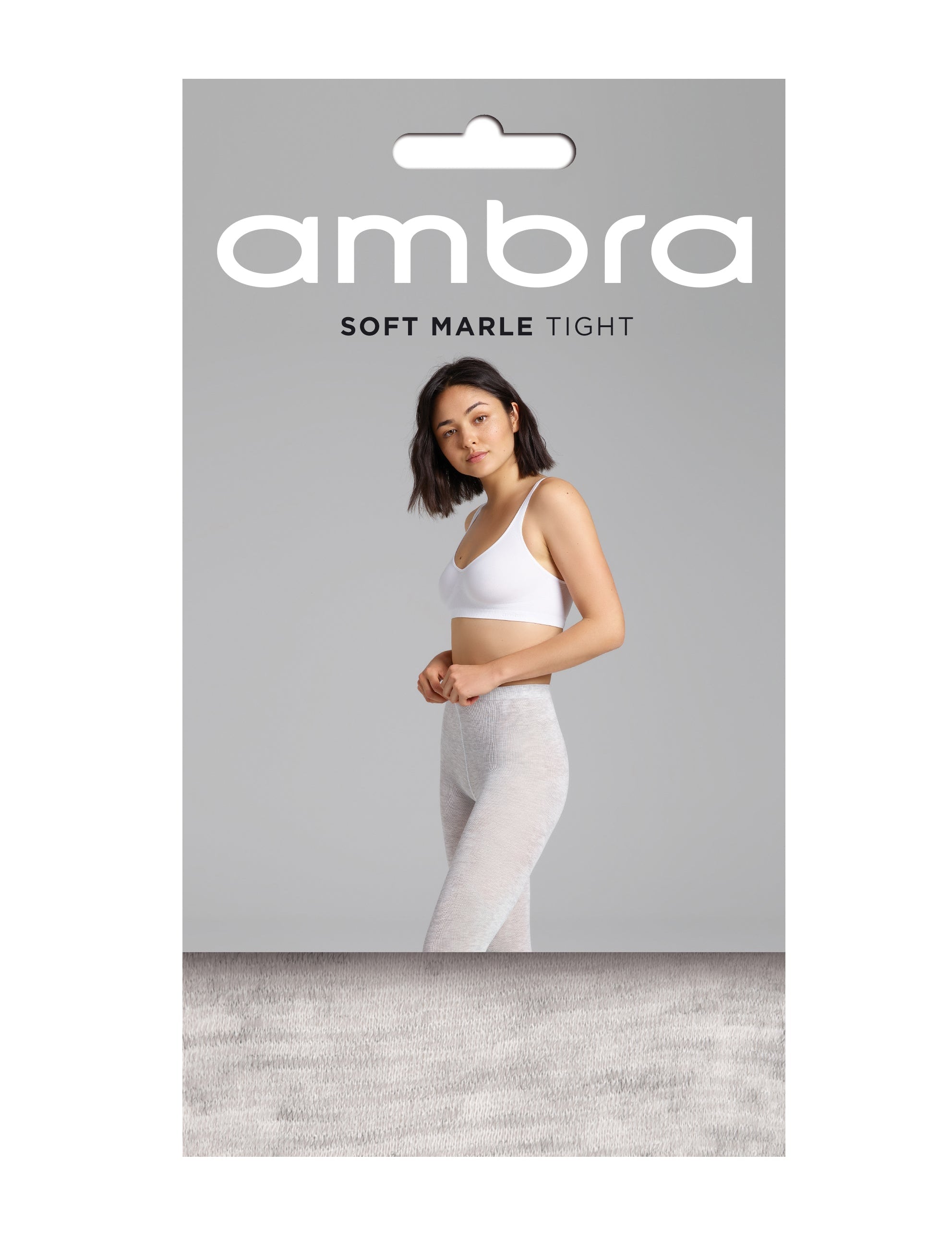 Knit Marle Tight in Light Grey