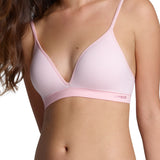  Pink And White Stripes Ambra Bodysoft Wirefree Bra front