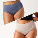 2 Pack Seamless Smoothies G-String- Steel / Mushroom