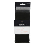 Cotton Blend Comfy Crew Sock 3 Pack - Black/Charcoal/Grey Marle - Ambra Corporation 