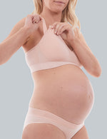 Putty Pink Bamboo Maternity Moulded Feeding Crop front
