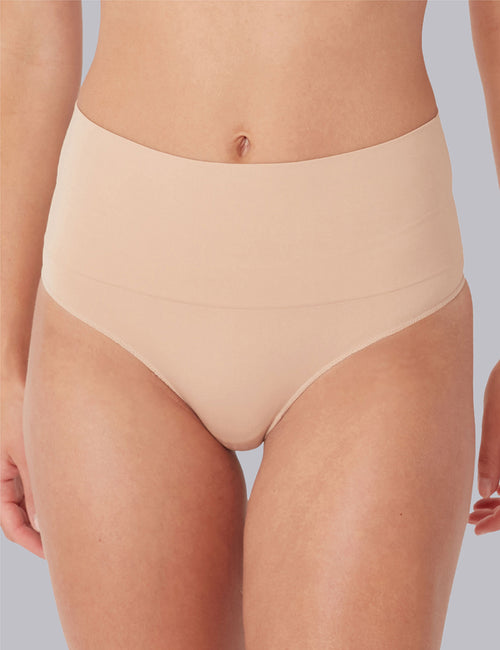 Seamless G-String  in Rose Beige front