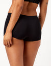 Black Bare Essentials  Recycled Nylon Shortie  back
