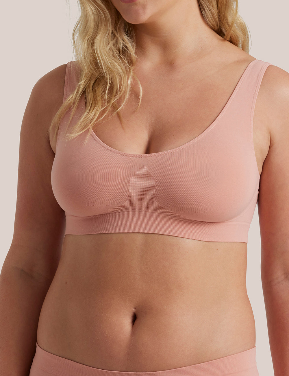 Core Restore Shaper Crop in Dusty Blush front