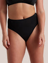 Soft Touch High Waisted Hi Cut in Black front